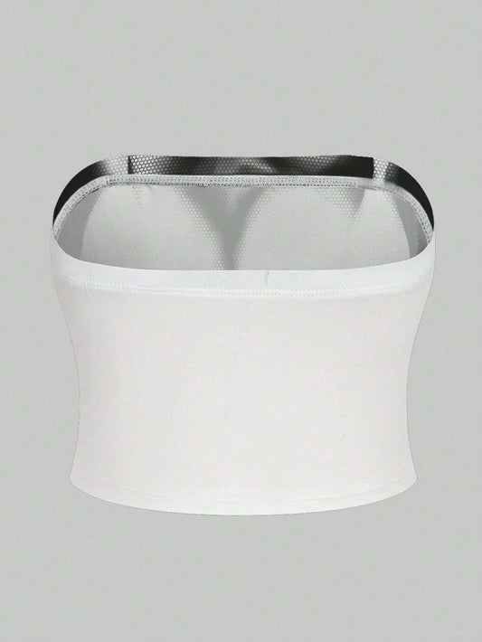 Women Sexy Graphic Tube Top Slim Fit