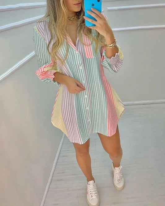 Trendy Women's Striped Dress Shirts 2023
