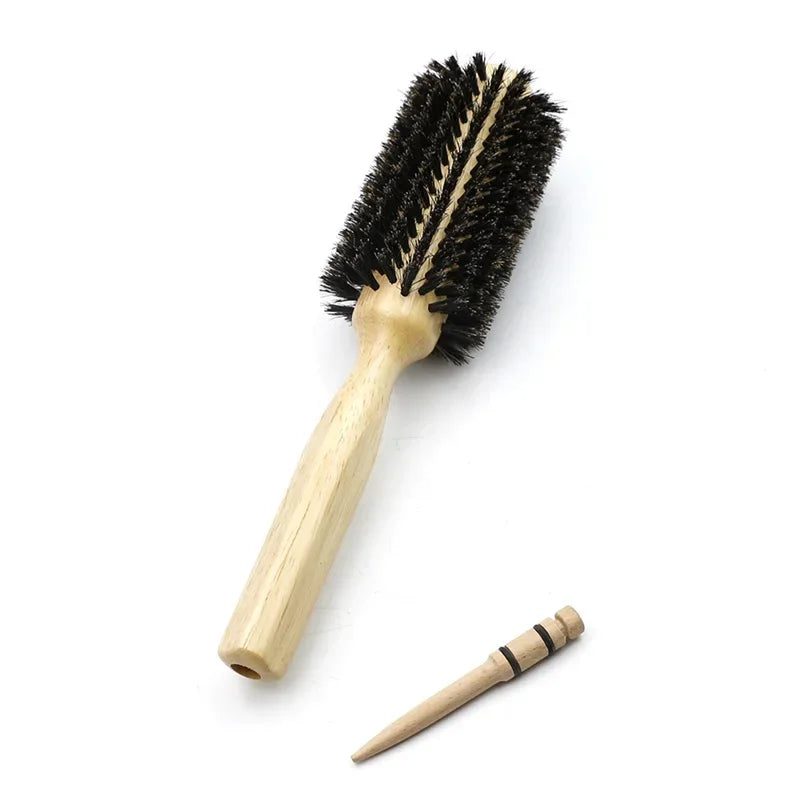 Professional Round Brush with Boar Bristles