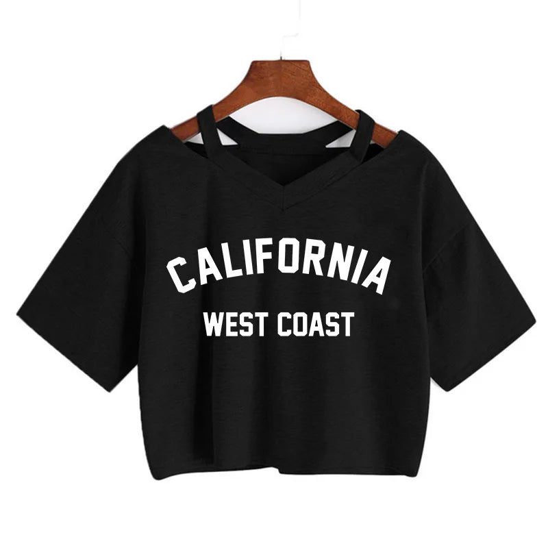 2024 Y2K Women's Cropped T-Shirt - Funny Graphic