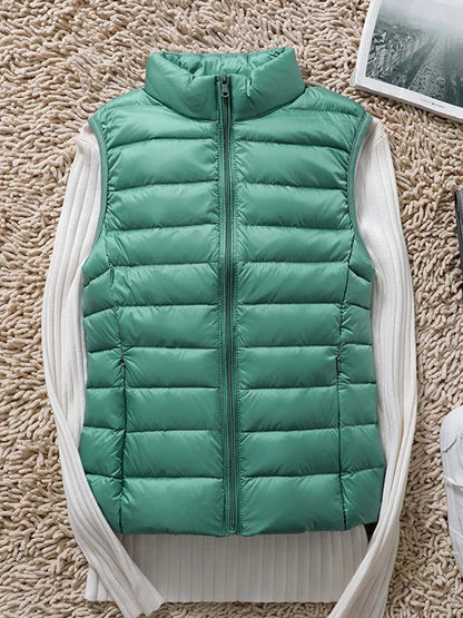 Women Lightweight Duck Down Puffer Vest