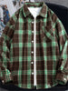 Plus Size Men's Oversized Flannel Shirt