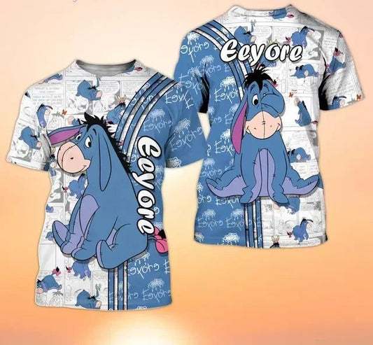 2024 Eeyore Donkey 3D Cartoon T-Shirt