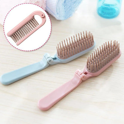 Portable Foldable Hair Comb for Travel Styling
