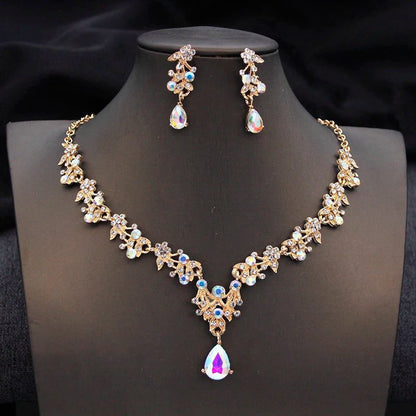 Luxury Bridal Crown Jewelry Set for Weddings