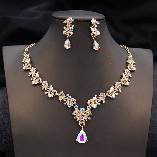 Luxury Bridal Crown Jewelry Set for Weddings