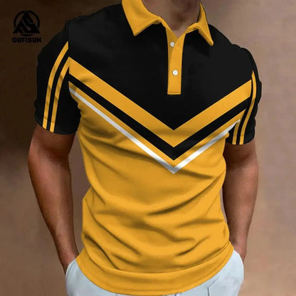 Men's Casual Polo Shirt for Summer Golf