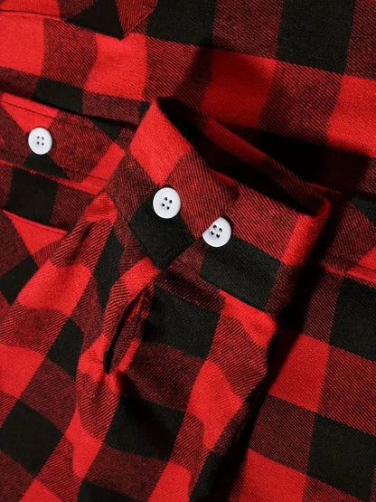 Classic Plaid Flannel Shirt for Men