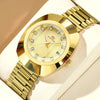 Luxury Waterproof Gold Diamond Unisex Couple Watch
