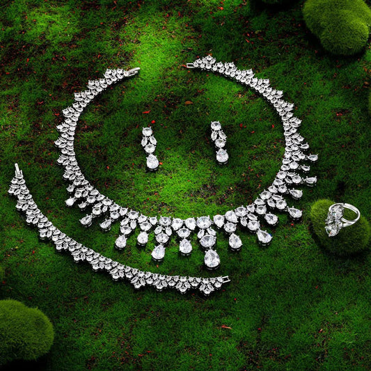 2023 Bridal Wedding Jewelry Set - 4 Pieces