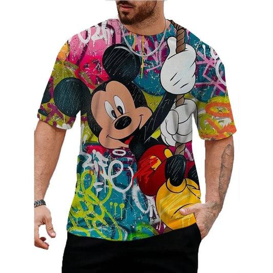 Men's Casual Mickey Mouse Summer T-Shirt