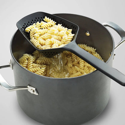 Effortless Draining with Slotted Spoon Strainer