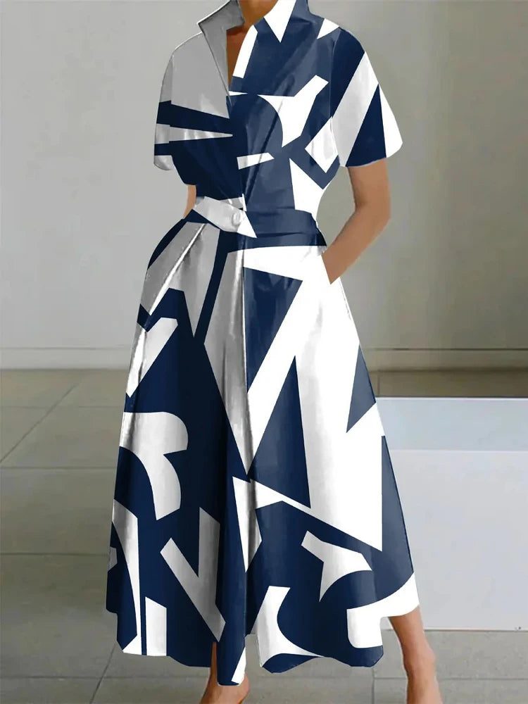Stylish Geometric Summer Dresses for Women 2024