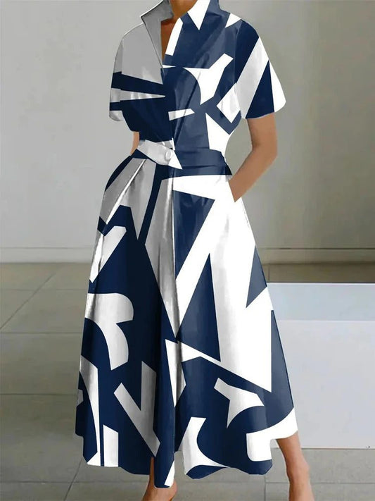 Stylish Geometric Summer Dresses for Women 2024