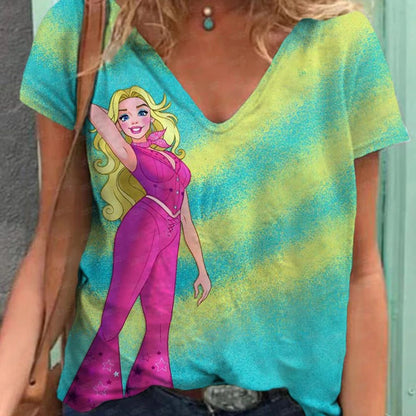 Summer 3D Fashion Print Women's T-Shirt