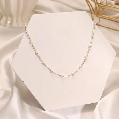 Korean Pearl Choker Necklace for Women 2023