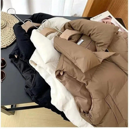 Women’s Warm Cropped Puffer Vest Jacket