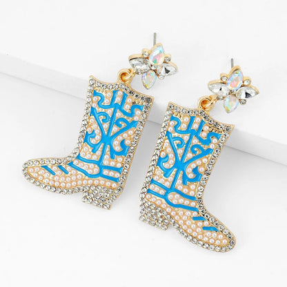 Bohemian Western Cowgirl Beaded Earrings for Women