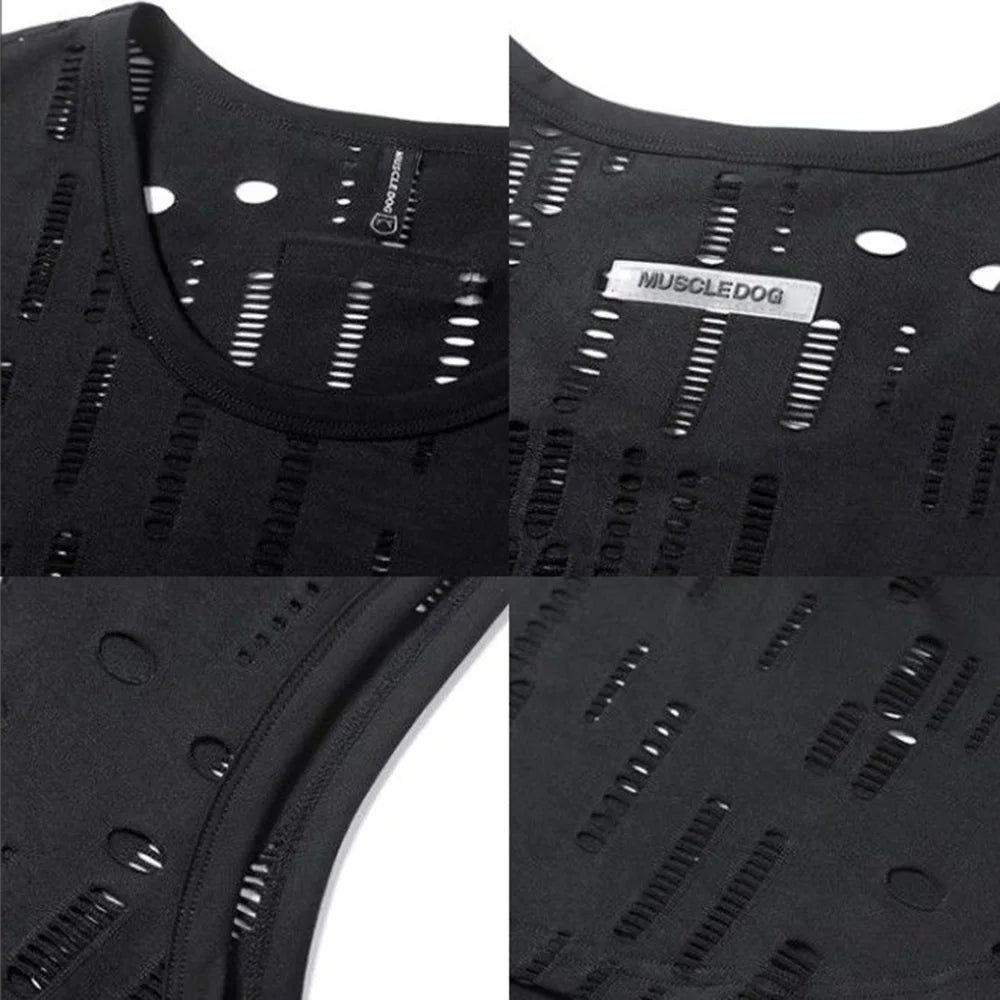 Men's Breathable Mesh Tank Top for Fitness