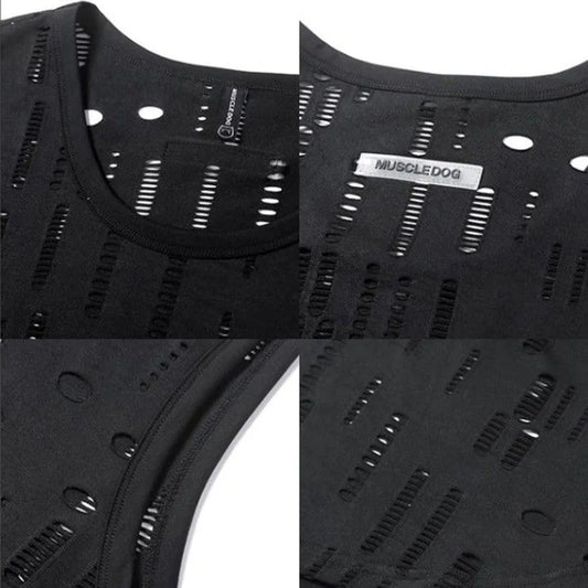 Men's Breathable Mesh Tank Top for Fitness