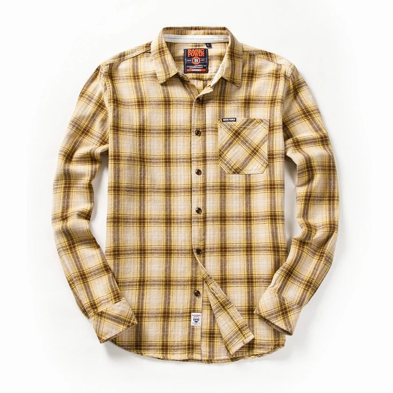 2024 Men's Casual Plaid Flannel Shirt