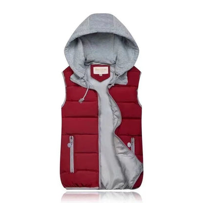 Korean Women Puffer Vest Warm Oversized