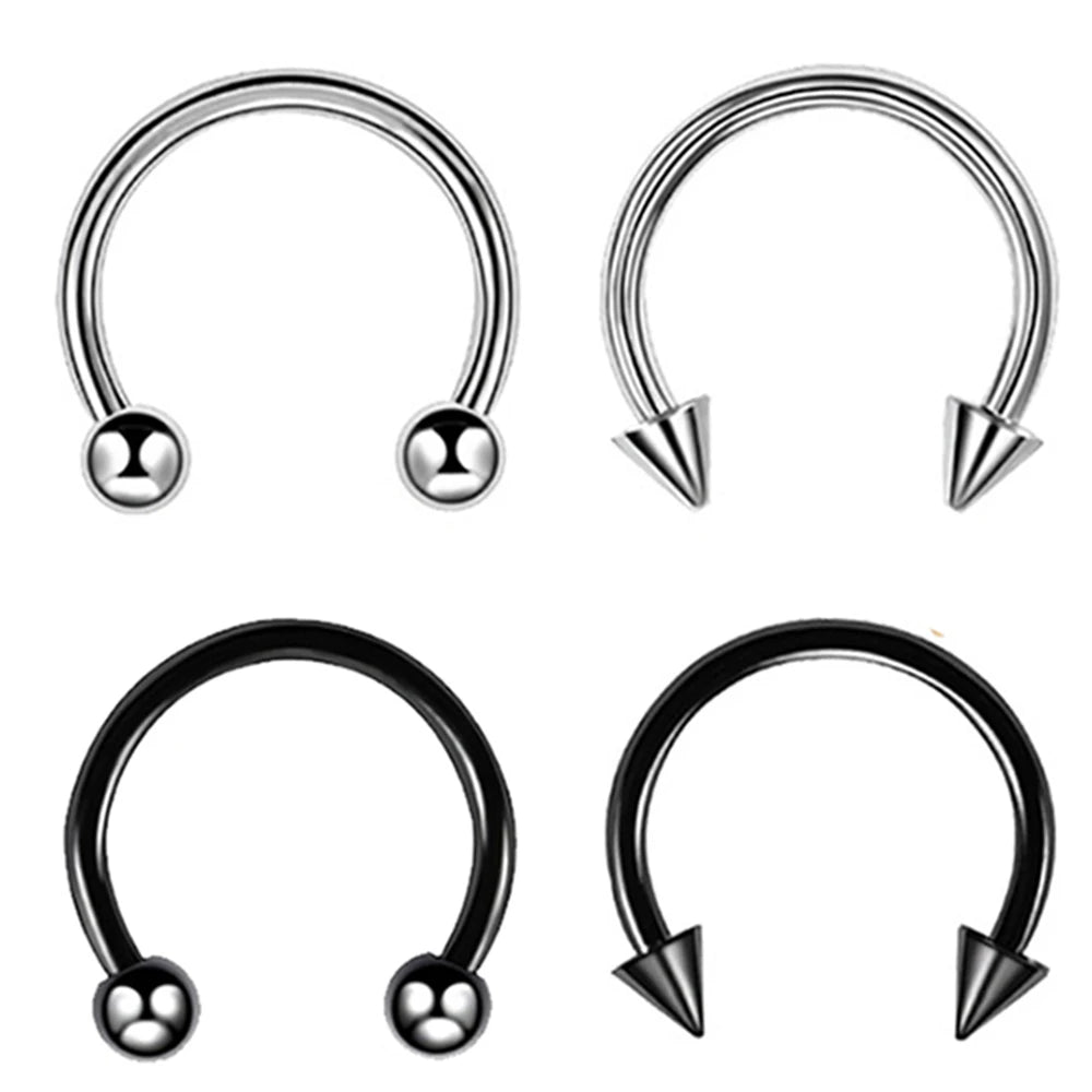 Stainless Steel Septum Rings for Body Jewelry