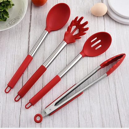 Silicone Utensil Set for Nonstick Cookware