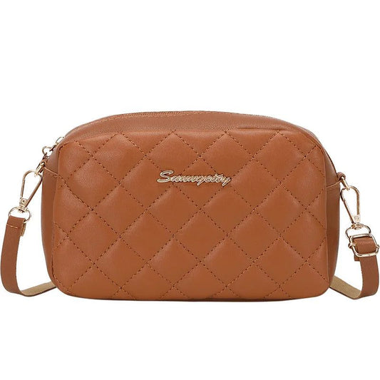 Fashion Diamond Grid Crossbody Bag for Women