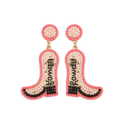 Bohemian Western Cowgirl Beaded Earrings for Women