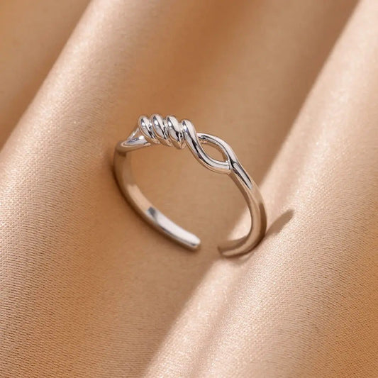 Vintage Gold Adjustable Stainless Steel Rings