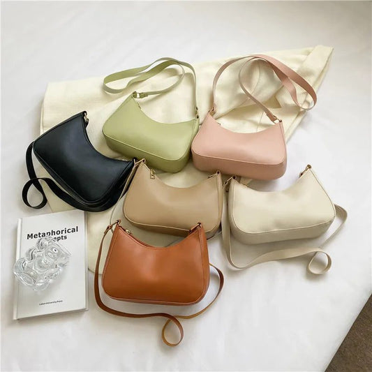 2023 Retro PU Leather Women's Shoulder Bag