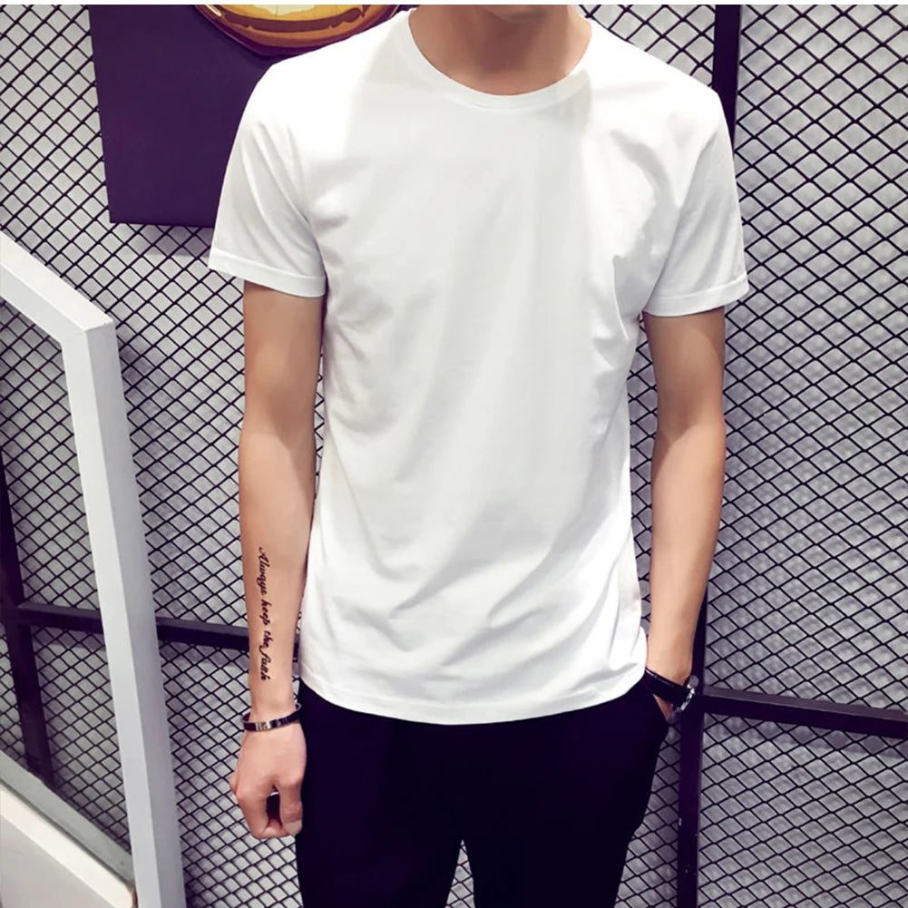 Men's Cotton Crew Neck Casual T-Shirt