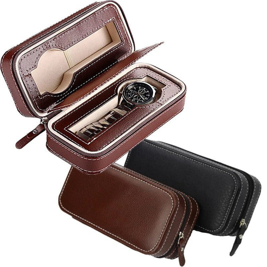 Travel Watch Organizer Case with Double Layer