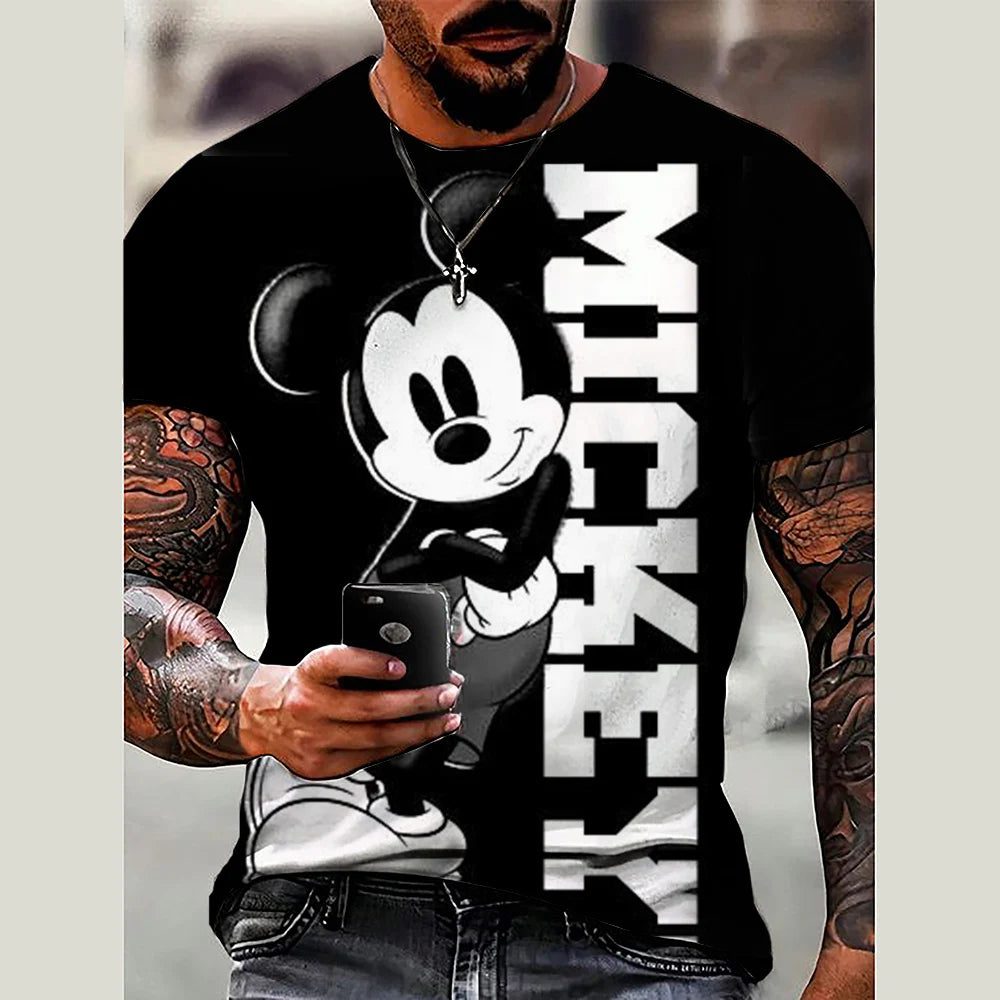 2024 3D Print Mickey Mouse T-Shirt