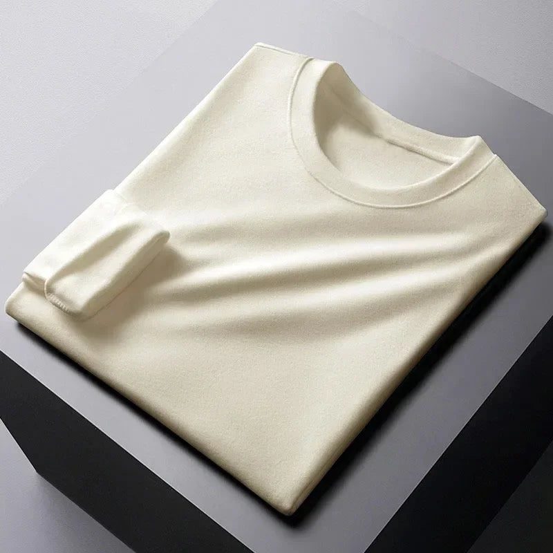 Men's Thermal Long Sleeve Velvet Undershirt