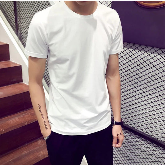 Men's Cotton Crew Neck Casual T-Shirt