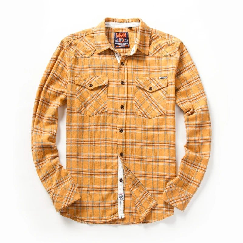 2024 Men's Plaid Flannel Shirt Casual