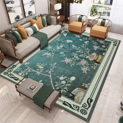 Large Non-Slip Chinese Carpet for Living Room