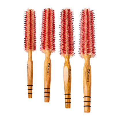 Small Round Hair Brush with Wooden Handle