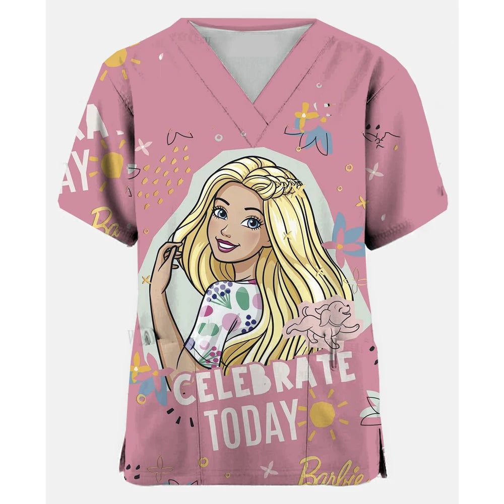 Cute Nurse Scrubs T-Shirt for Women