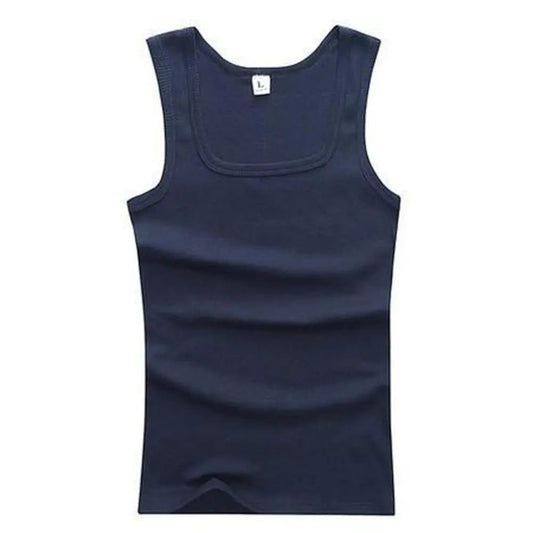 Men's Ribbed Tank Top for Summer Fitness