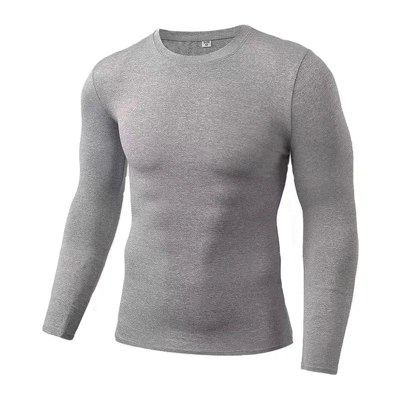 Men's Thermal Long-Sleeve Fitness T-Shirt - Fast Dry
