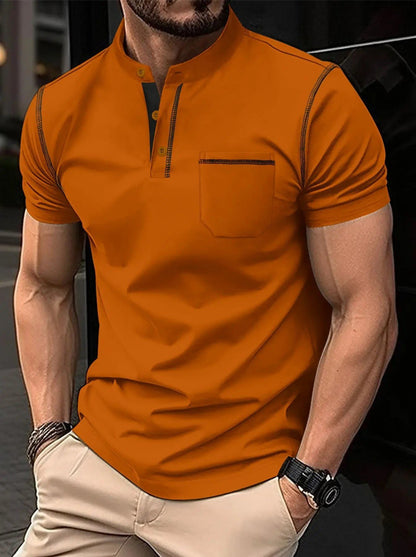 Trendy Men's Pocket Polo Shirt for Summer