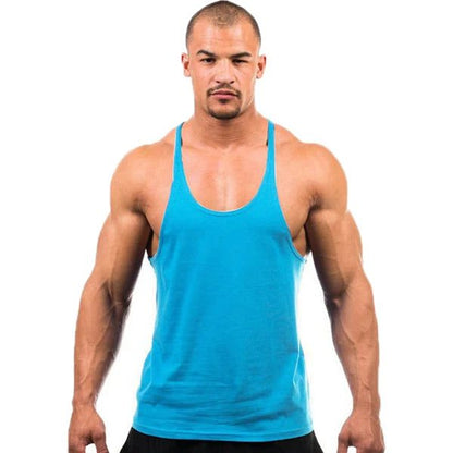 Men's Fitness Stringer Tank Top for Workouts