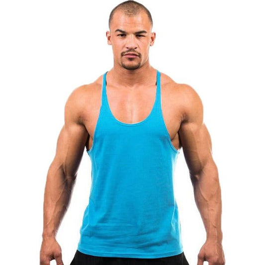 Men's Fitness Stringer Tank Top for Workouts