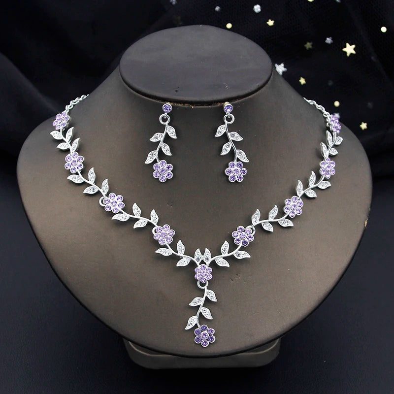 Elegant Baroque Bridal Crown Jewelry Set