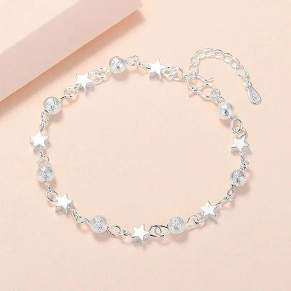Luxury Vintage 925 Silver Pearl Bracelet