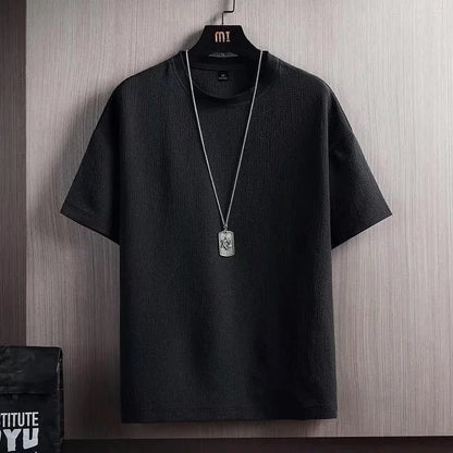 Men's Loose Fit Summer Linen Cotton T-Shirt