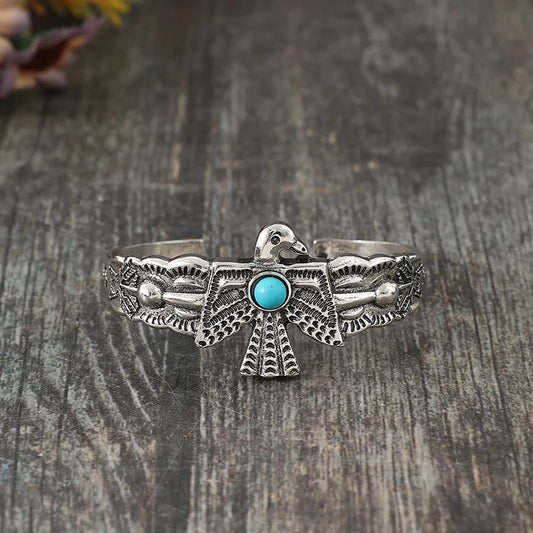 Turquoise Thunderbird Cuff Bracelet for Women